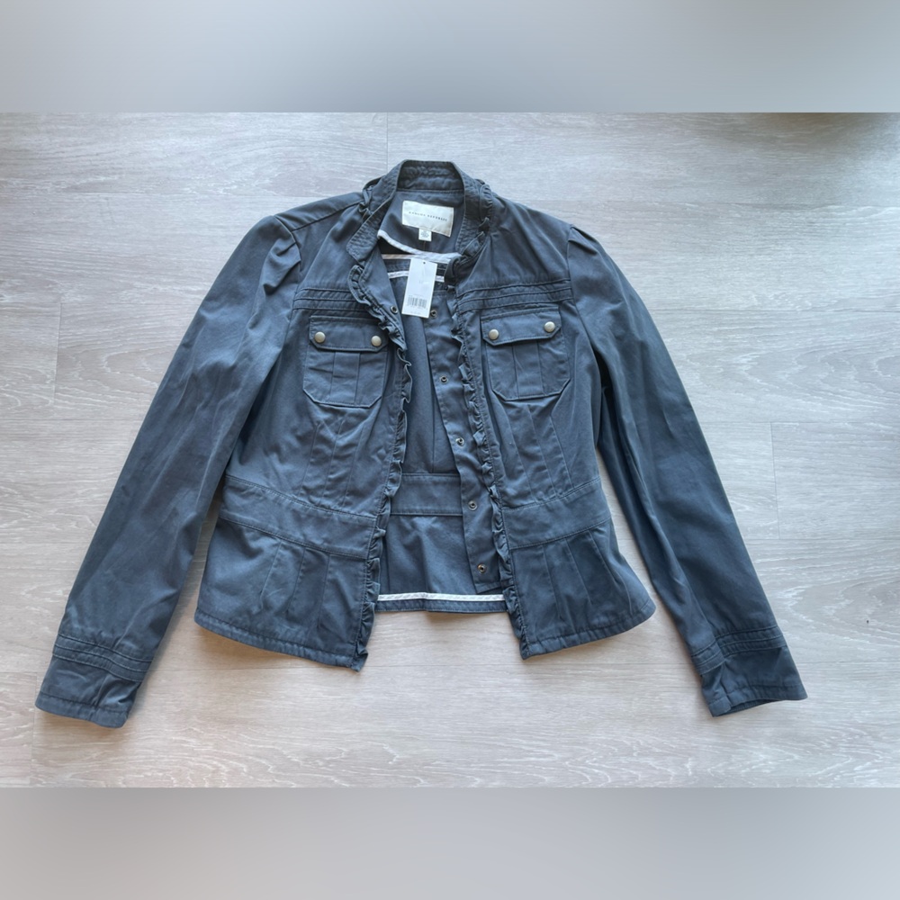 Women’s Banana Republic Navy Ruffled Jacket